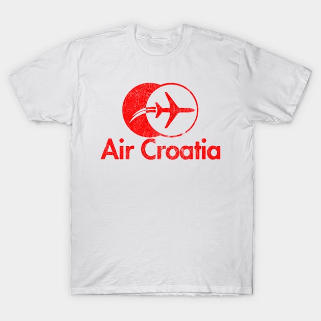 Air Croatia - Faded Vintage Style T-Shirt by CultOfRomance